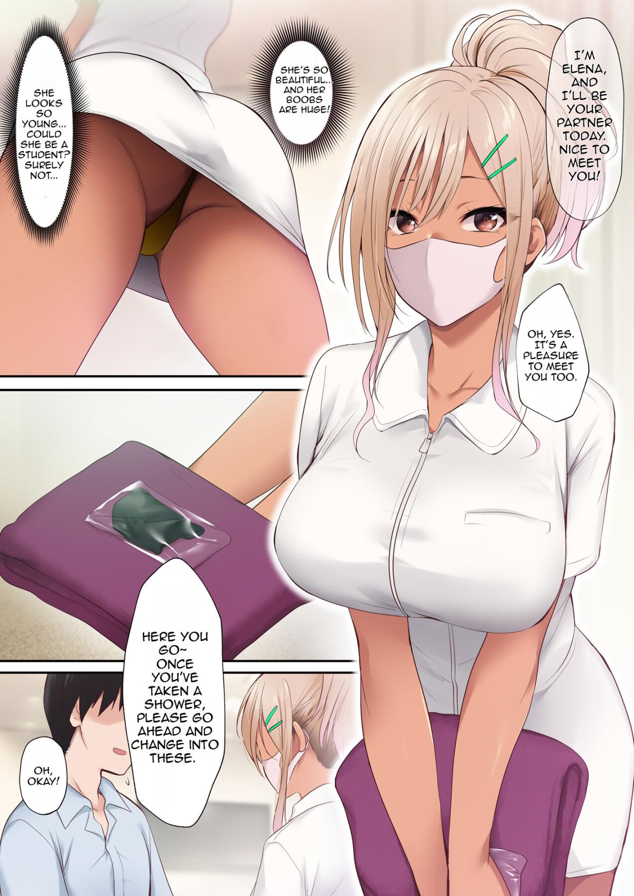 Hentai Manga Comic-Black gal esthetician's ultimate full massage-Read-4